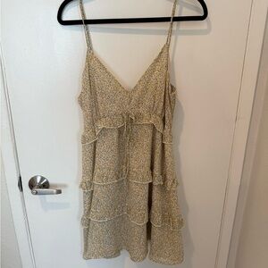 Floral Tiered Spaghetti Strap Dress